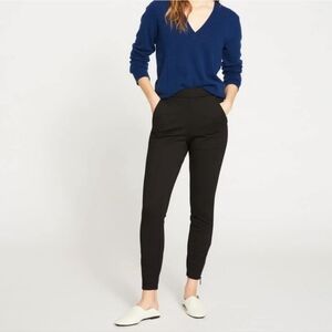 Universal Standard Black Moto Pocket Signature Ponte Knit Ankle Pants